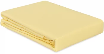 Простыня из перкаля Essential 240X270 CM светло-желтого цвета