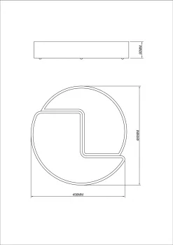 Потолочный светодиодный светильник Puzzle 48 CM