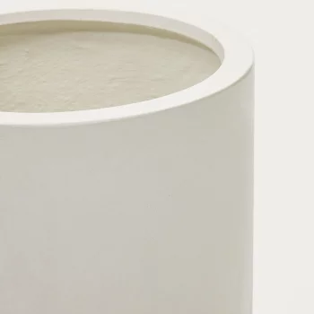 Кашпо из белого бетона Aiguablava 42X42X80 CM