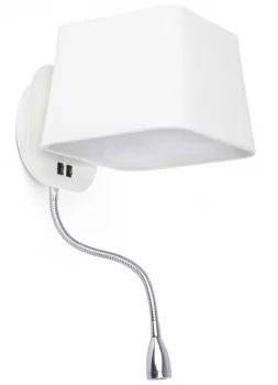 Бра с ридером Sweet LED 20X25X45 CM белое