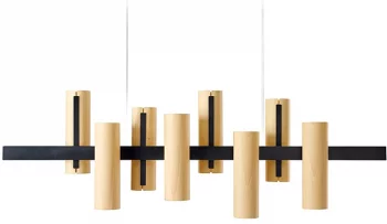 Подвесной светильник Black Note Keys LED 135X20X45 CM Natural Beech