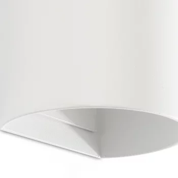 Круглый настенный светильник белый SOLE 8X6,5X15,5 CM