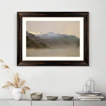 Постер Gastein Valley in the fog 81X61 CM