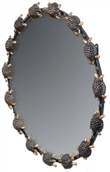 Зеркало в стальной раме Turtle Ø85 CM