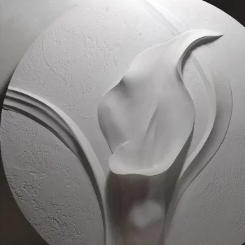 Комплект из трёх барельефов Calla Lilies Ø43 / Ø43 / Ø43 CM