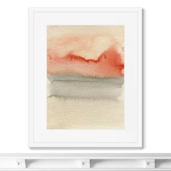 Постер в раме Sunset over the water 42X52 CM