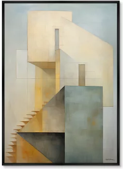 Постер на холсте Buildings early morning 75X105 CM