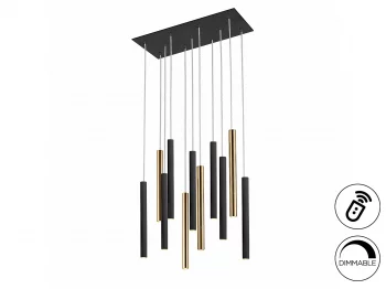 Подвесной светильник Varas 11L черный/золотой DIM 61X25X40 CM