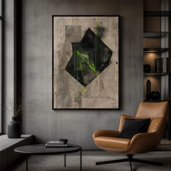 Постер на холсте Superposition of a Hypercube 75X105 CM