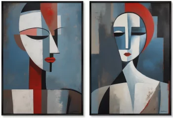 Набор из двух постеров холсте Sentimiento de amor 75X105 / 75X105 CM