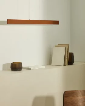 Потолочный светильник Boadella из алюминия с отделкой под терракоту 101X5.5X129 CM