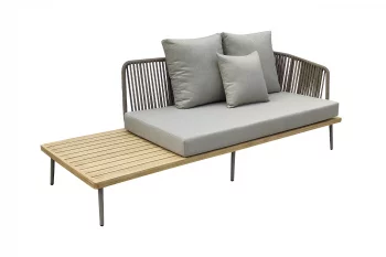 Трехместный правосторонний уличный диван BAYLEY 84X75X220 CM