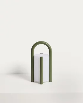 Портативный настольный светильник Leros зелёный 14X14X28 CM