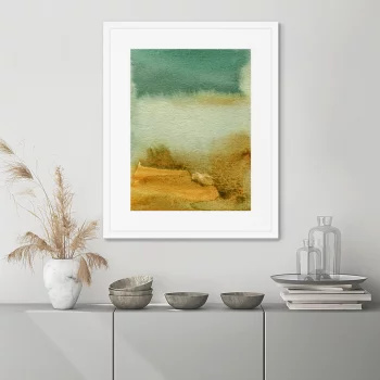 Постер в раме Water eadge at the river bank 42X52 CM