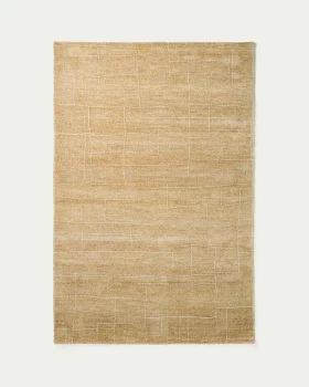 Ковер из шерсти и вискозы Eloda горчичного цвета 160X230 CM