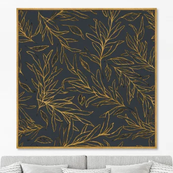 Постер на холсте Symphony of leaves 105X105 CM