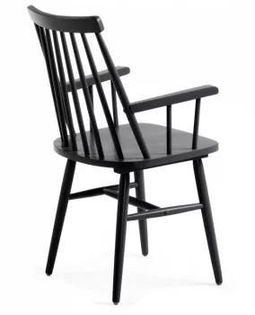 Стул Tressia с подлокотниками 87X53X51 CM черный