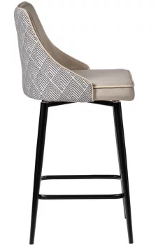 Стул полубарный Dave 51X48X96 CM цвет латте