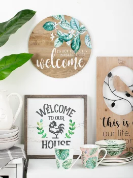 Настенное панно Welcome 30X1.5X30 CM