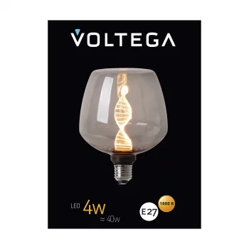 Светодиодная лампа Voltega 271 8595 дымчатая E27 4Вт 1800K