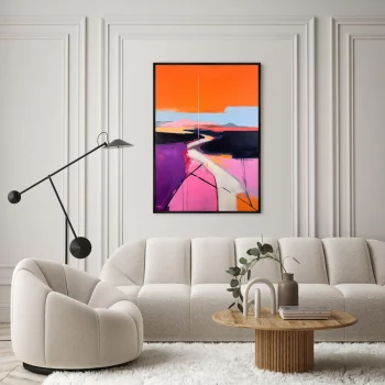 Постер на холсте Lines of the Heat 75X105 CM