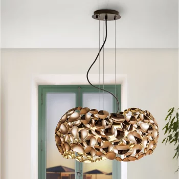Подвесной светильник Narisa 46X46X26 CM цвета розового золота