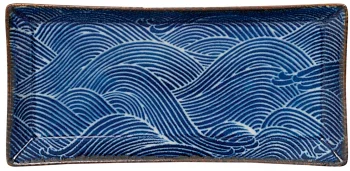 Тарелка Seigaiha Blue 23X12 CM