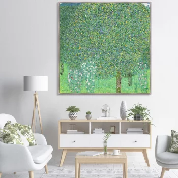 Постер Roses under the trees 105X105 CM