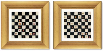 Диптих Book of Chess II Northern France 36X36 / 36X36 CM