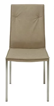 Стул BALTI-A Cappuccino винтажный из экокожи 43X42X91 CM
