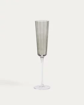 Серый бокал для шампанского Clarien, 18 cl 6.4X6.4X27.5 CM