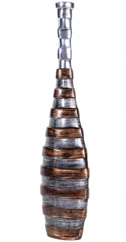 Ваза металлическая STRIPES 16X6X66 CM