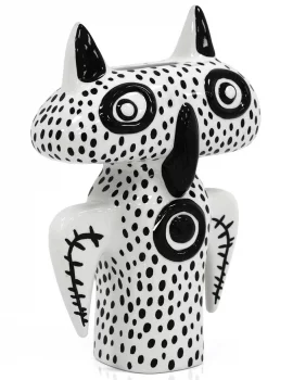 Ваза Kritters Spike Black and White 22X9X32 CM