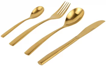 Набор из 24 столовых предметов BCN Colors Gold