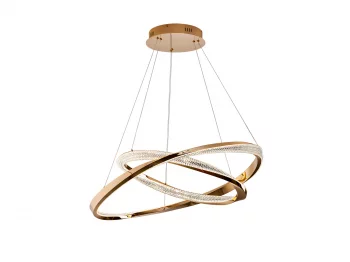 Люстра Orbitas 2L золотая 80X80X5 CM