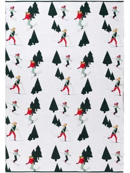 Плед из хлопка Let's Ski 130X180 CM