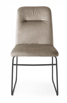 Стул GRETA CB/1904-V MET.P15 MATT BLACK/ VINTAGE S0A DESERT 50X61X91 CM