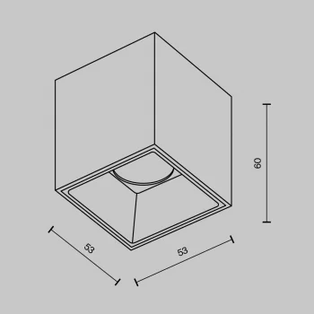 Накладной потолочный светильник Альфа 5X5X6 CM