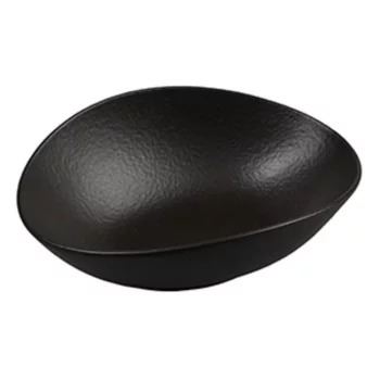 Салатник 450 мл 19*14,5 см h6,4 см Wave Up Smooth Black Raw Stellar P.L. Proff Cuisine [6]