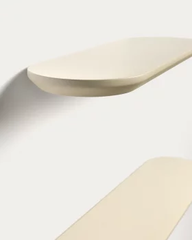 Набор из 2 МДФ полок Arely с бежевым лакированным покрытием 55X10X1.5 CM