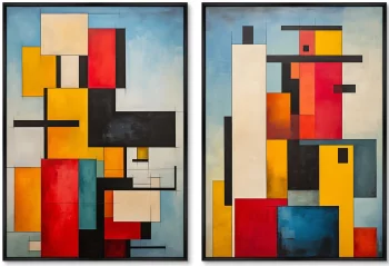 Набор из двух постеров на холсте Urban paints 75X105 / 75X105 CM