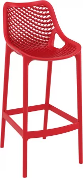 Стул пластиковый барный Air 45X53X105 CM красный