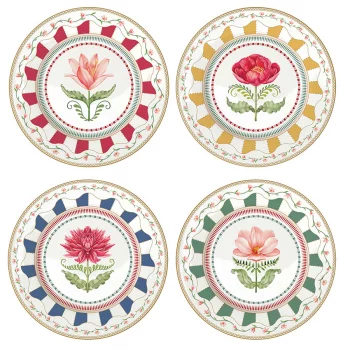Набор десертных тарелок flowery, 19 см, 4 шт.