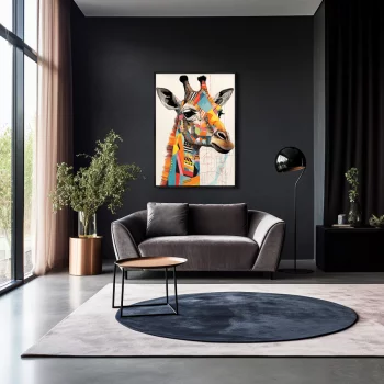 Постер на холсте Giraffes 75X105 CM