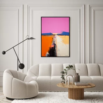 Постер на холсте Lines of Sunset 75X105 CM