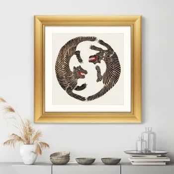 Постер Japanese vintage woodblock print 61X61 CM