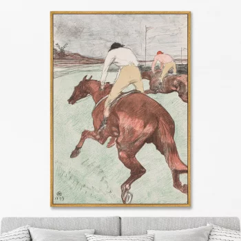 Постер на холсте The Jockey 75X105 CM