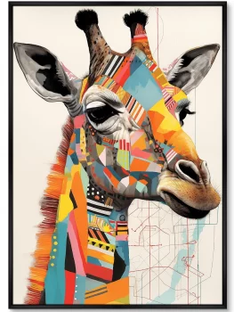 Набор из двух постеров на холсте Giraffes 75X105 / 75X105 CM