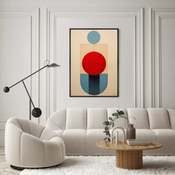 Постер на холсте Vibrant colors and shapes 75X105 CM