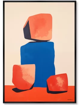 Постер на холсте Colors and stones 75X105 CM
